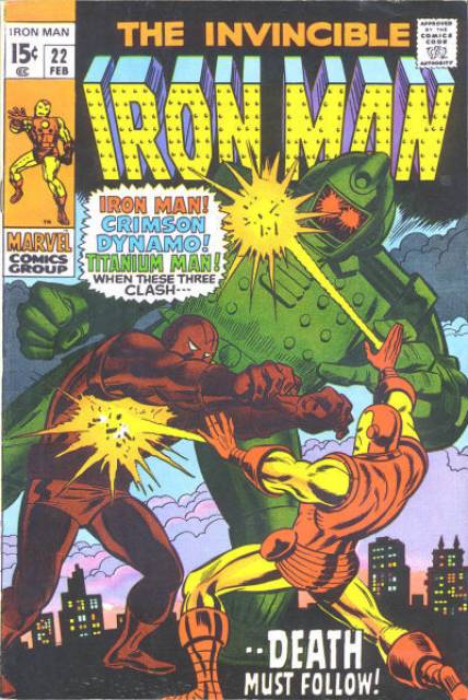 Iron Man Vol 1 #22 comic cover