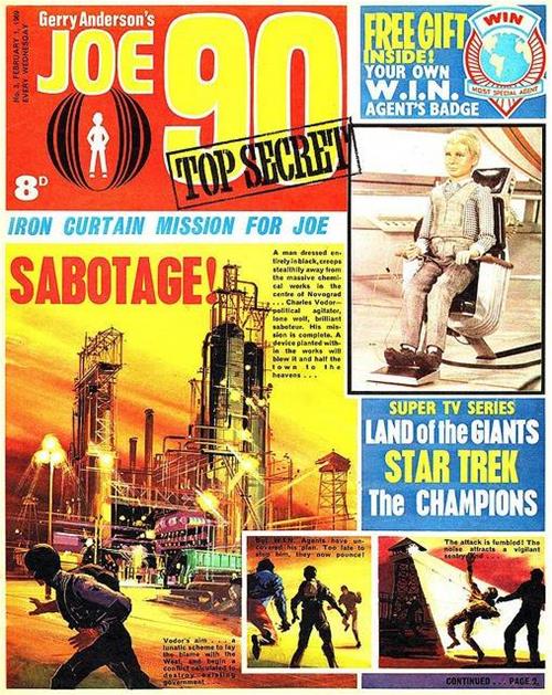 Joe 90 Top Secret #3 comic cover