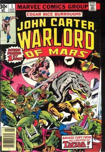 John Carter Warlord of Mars #1 comic cover