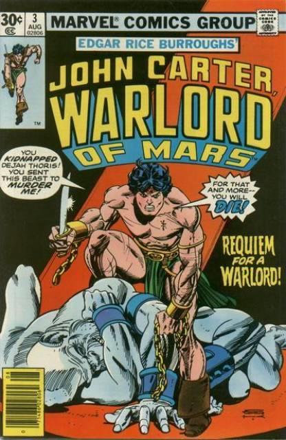 John Carter Warlord of Mars #3 comic cover