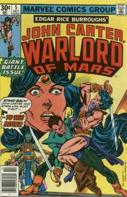 John Carter Warlord of Mars #5 comic cover