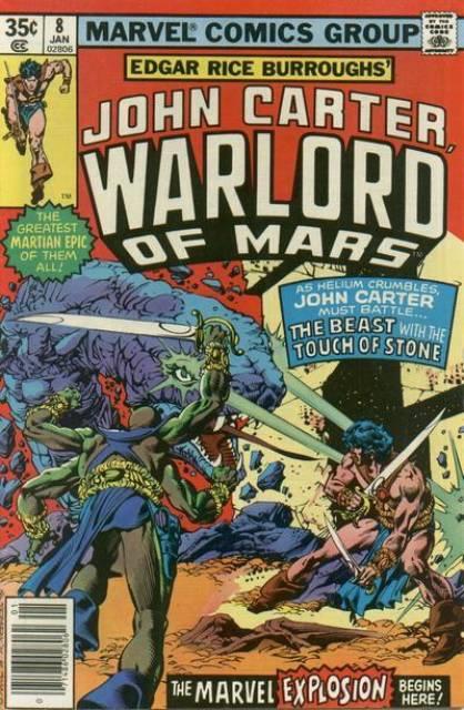 John Carter Warlord of Mars #8 comic cover