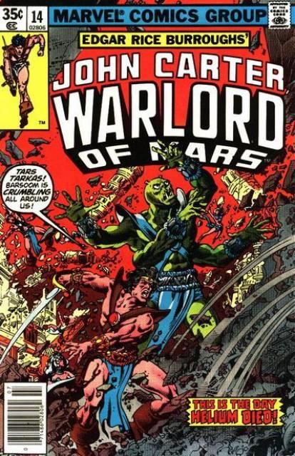 John Carter Warlord of Mars #14 comic cover