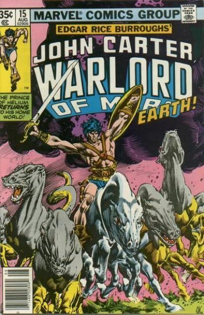 John Carter Warlord of Mars #15 comic cover