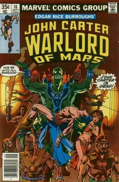 John Carter Warlord of Mars #16 comic cover