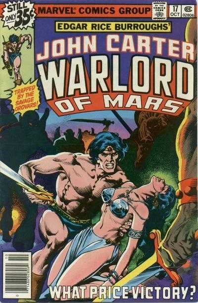 John Carter Warlord of Mars #17 comic cover