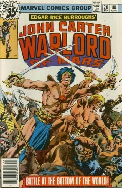 John Carter Warlord of Mars #20 comic cover