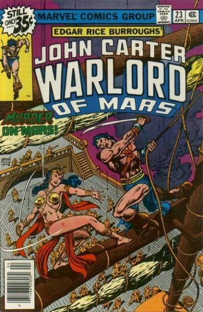 John Carter Warlord of Mars #23 comic cover
