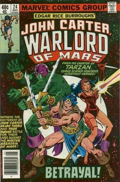 John Carter Warlord of Mars #24 comic cover