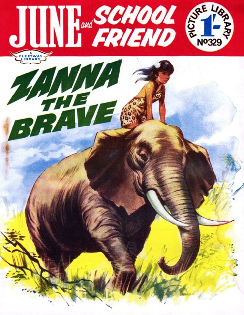 June and School Friend Picture Library #329 comic cover