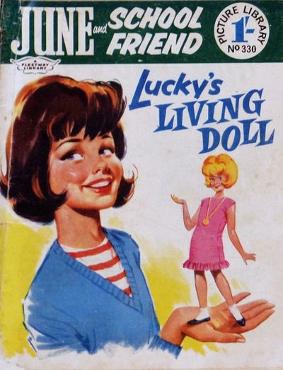 June and School Friend Picture Library #330 comic cover