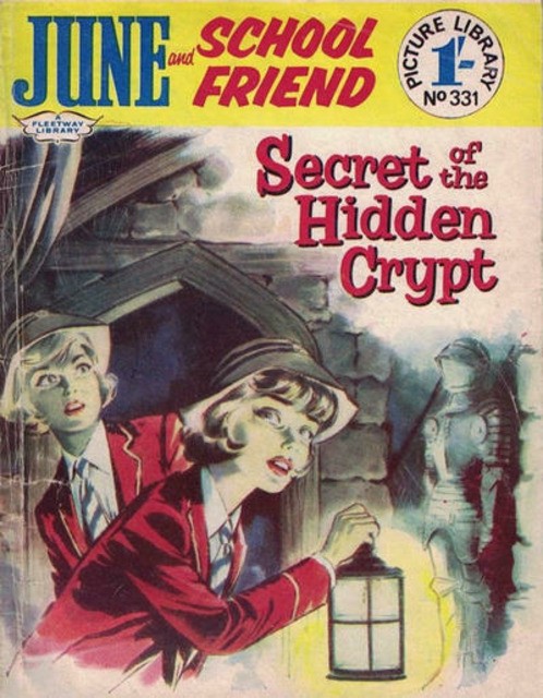 June and School Friend Picture Library #331 comic cover