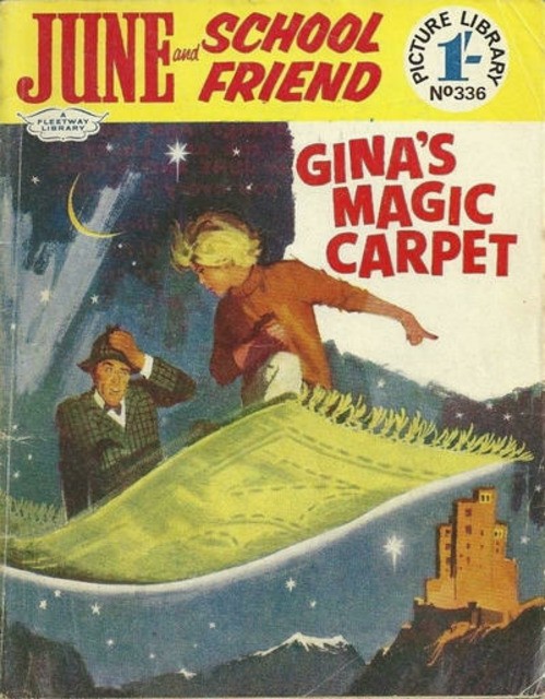 June and School Friend Picture Library #336 comic cover
