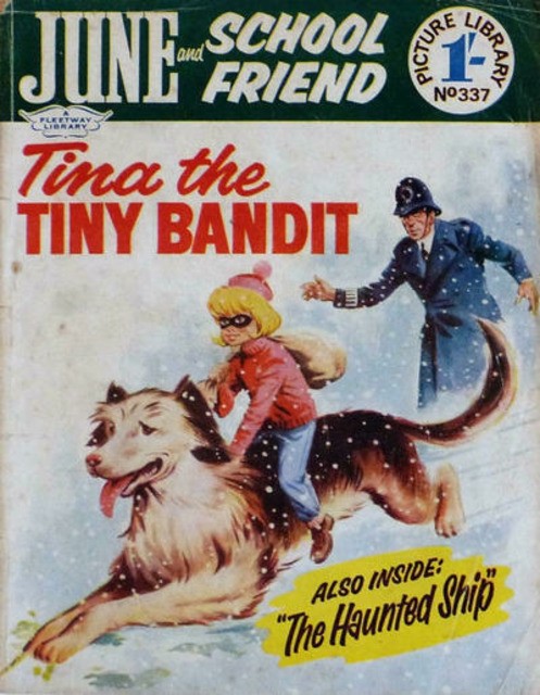 June and School Friend Picture Library #337 comic cover