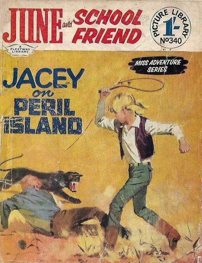 June and School Friend Picture Library #340 comic cover
