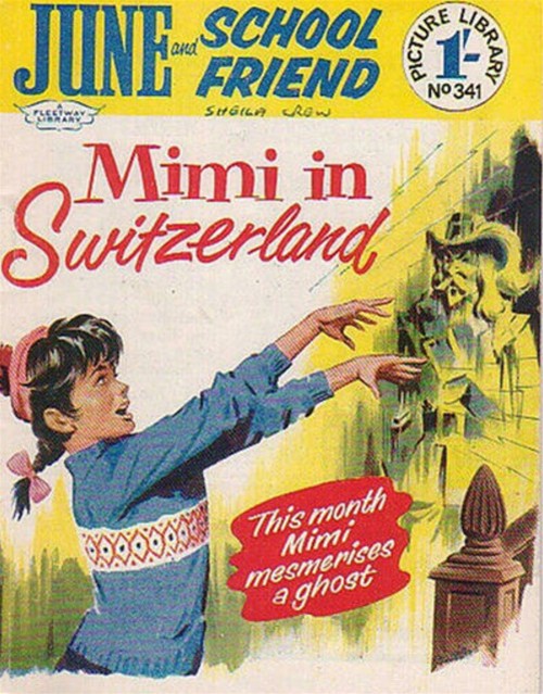 June and School Friend Picture Library #341 comic cover