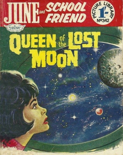 June and School Friend Picture Library #342 comic cover