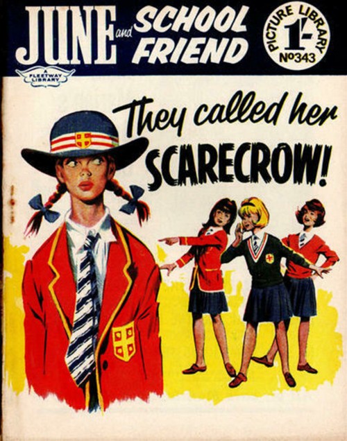 June and School Friend Picture Library #343 comic cover