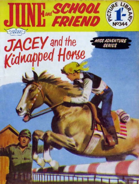 June and School Friend Picture Library #344 comic cover