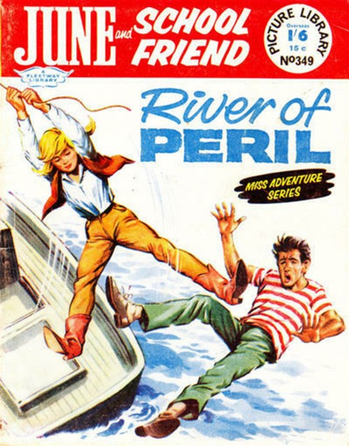 June and School Friend Picture Library #349 comic cover