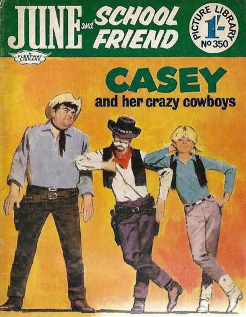 June and School Friend Picture Library #350 comic cover