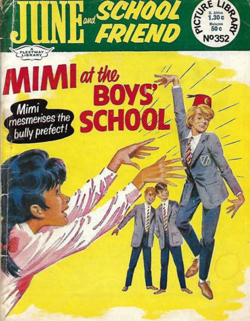 June and School Friend Picture Library #352 comic cover
