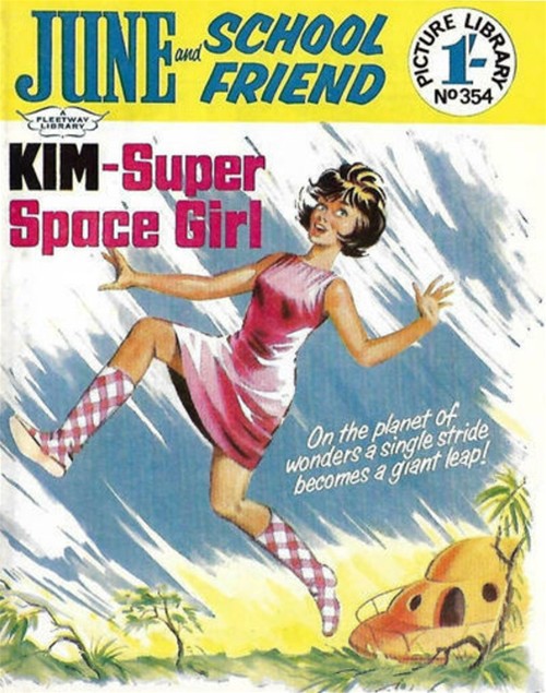 June and School Friend Picture Library #354 comic cover