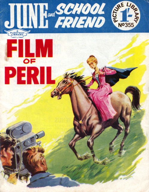 June and School Friend Picture Library #355 comic cover