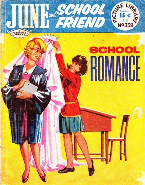 June and School Friend Picture Library #359 comic cover