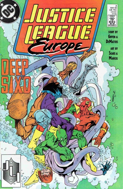 Justice League Europe #2 comic cover