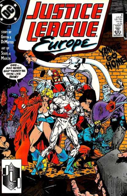 Justice League Europe #3 comic cover