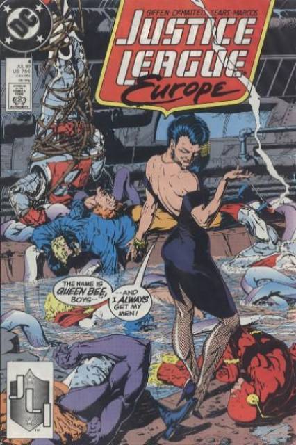Justice League Europe #4 comic cover