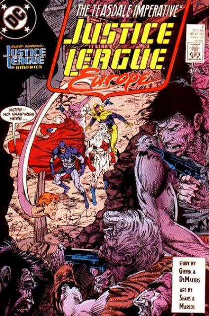 Justice League Europe #7 comic cover