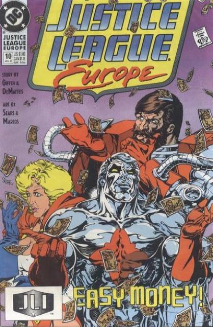 Justice League Europe #10 comic cover