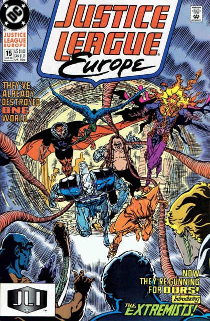 Justice League Europe #15 comic cover