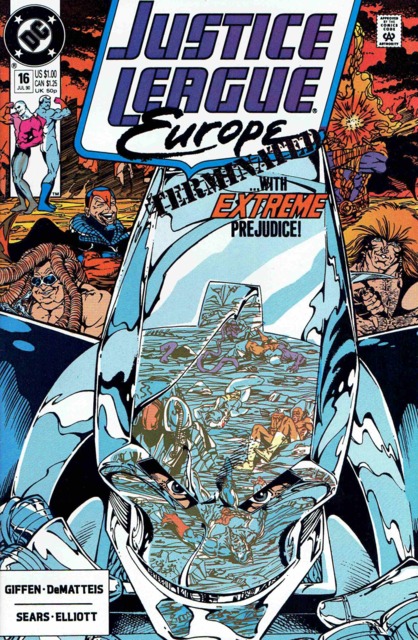 Justice League Europe #16 comic cover