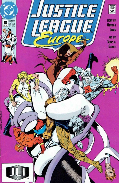 Justice League Europe #18 comic cover