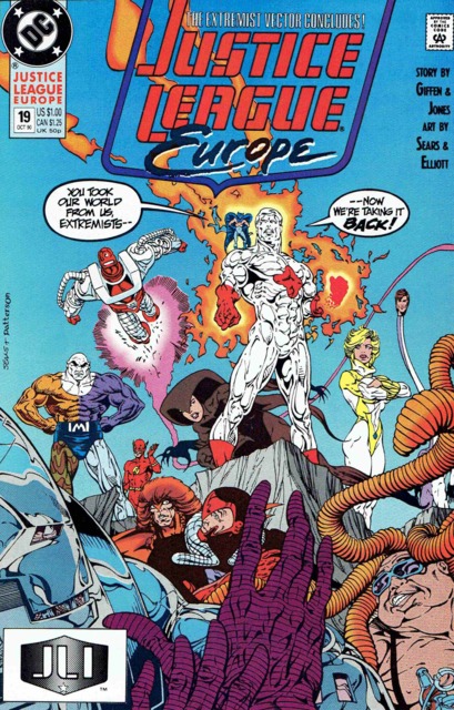 Justice League Europe #19 comic cover