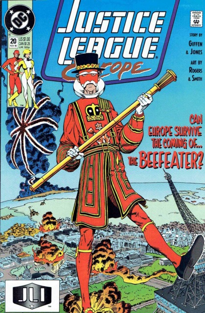 Justice League Europe #20 comic cover