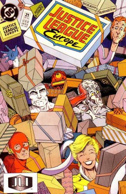 Justice League Europe #21 comic cover