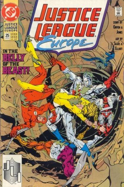 Justice League Europe #25 comic cover