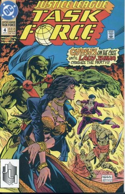 Justice League Task Force #4 comic cover