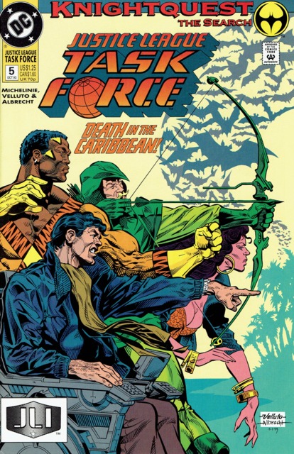 Justice League Task Force #5 comic cover