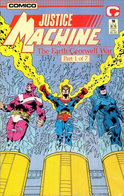 Justice Machine #19 comic cover