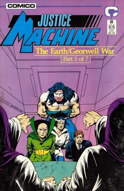 Justice Machine #21 comic cover