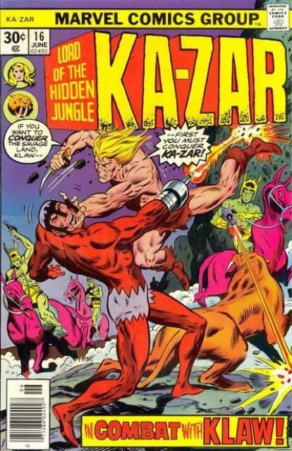 Ka-Zar Vol 2 #16 comic cover