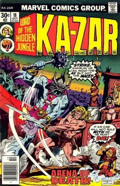Ka-Zar Vol 2 #18 comic cover