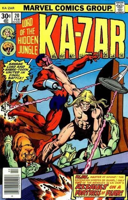 Ka-Zar Vol 2 #20 comic cover
