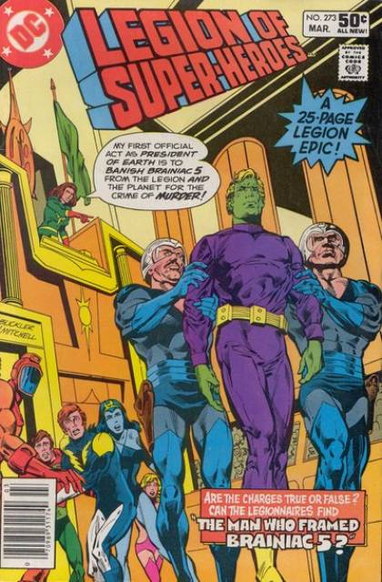 Legion of Super-Heroes Vol 2 #273 comic cover