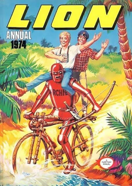 Lion Annual 1974 comic cover